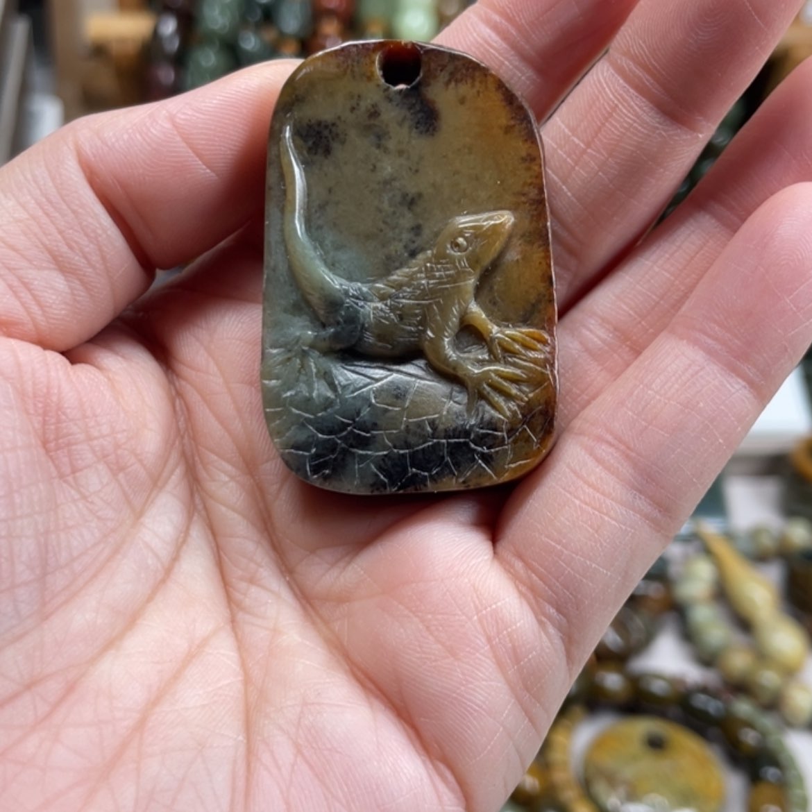 【闪购商品】岫岩河磨玉（透闪石质玉）挂件未镶嵌