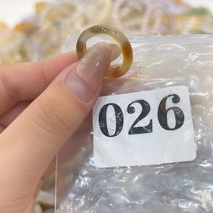 合金戒指玛瑙/玉髓26港14