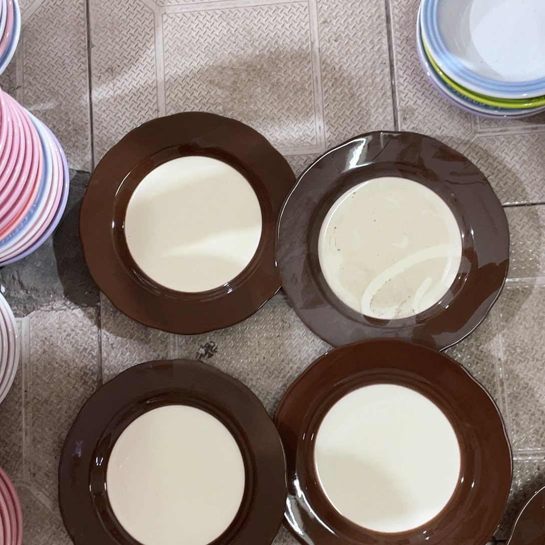 瓷片 微瑕陶瓷餐具4个装