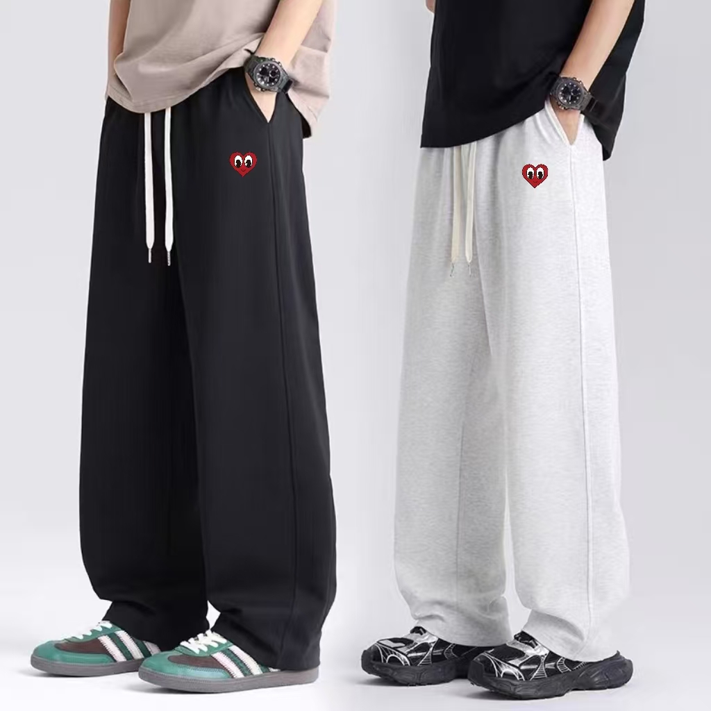 【JAY】秋冬新款桃心微廓形小弯刀休闲长裤