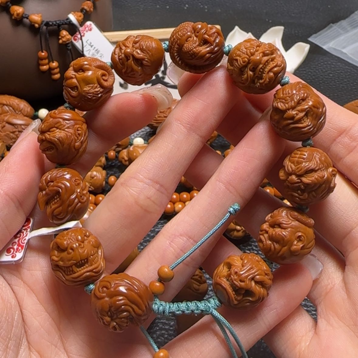 【闪购商品】橄榄核把件生肖恶僧