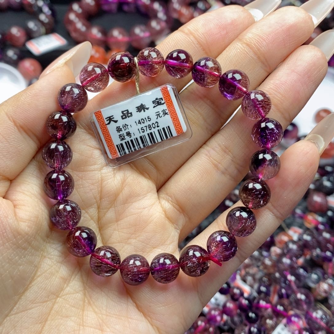 水晶手链未镶嵌大**?紫超七157802