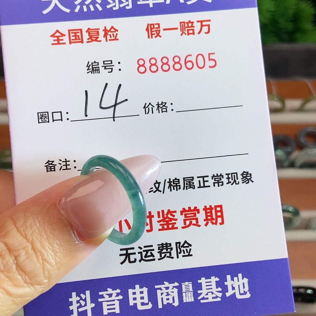 翡翠未镶嵌戒圈8605....