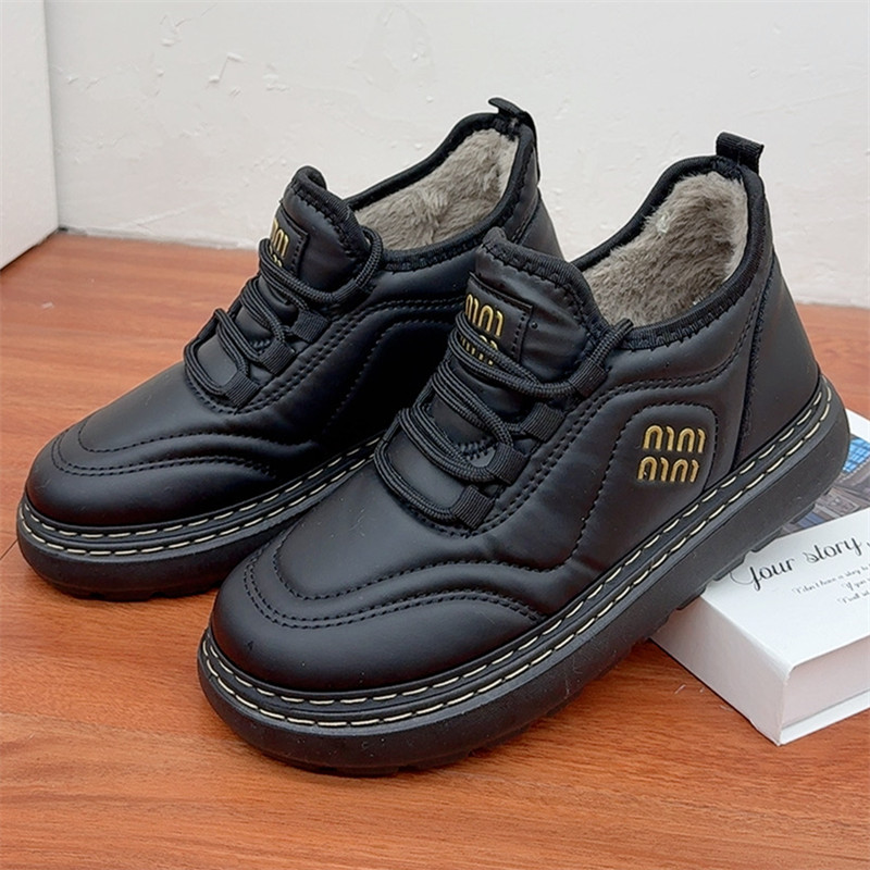 冬季新款加绒加厚保暖女棉鞋舒适休闲百搭妈妈鞋厚底老北京女棉鞋