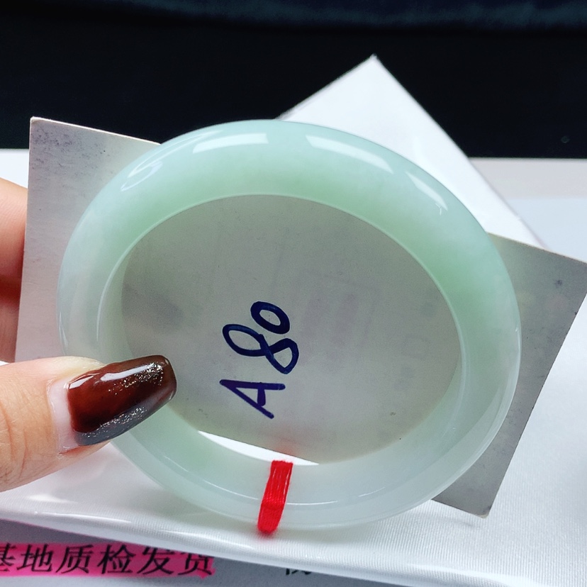【闪购商品】翡翠手镯未镶嵌 正圈57+
