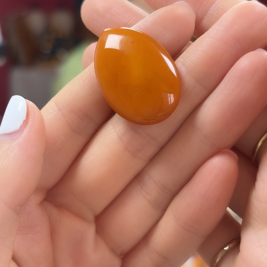 银S925镶嵌蜜蜡手链戒指