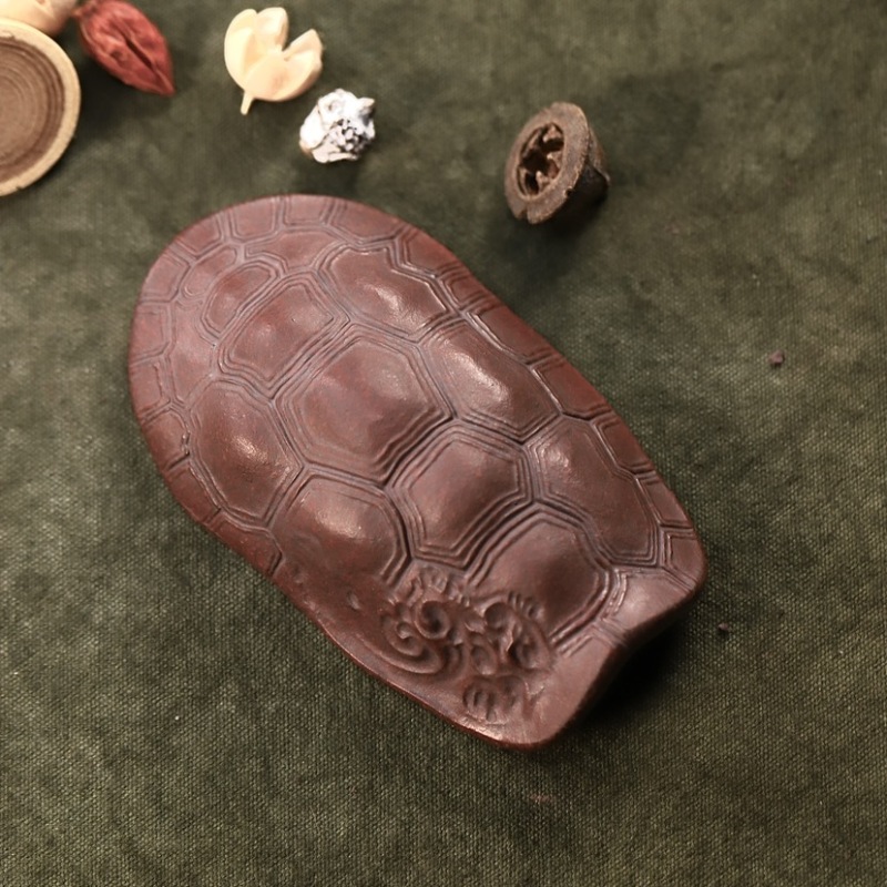 宜兴紫砂原矿古铜泥茶则茶具全手工富甲一方