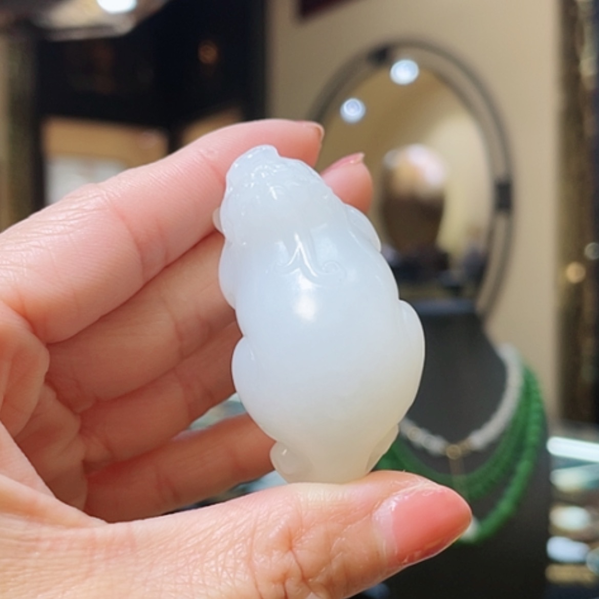 【闪购商品】和田玉未镶嵌颈饰貔貅