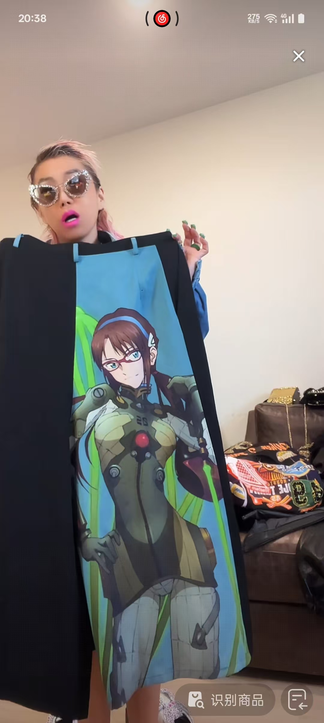 A新 网红时尚休闲女士复古民族女款风重工绣花黑色国风裤裙