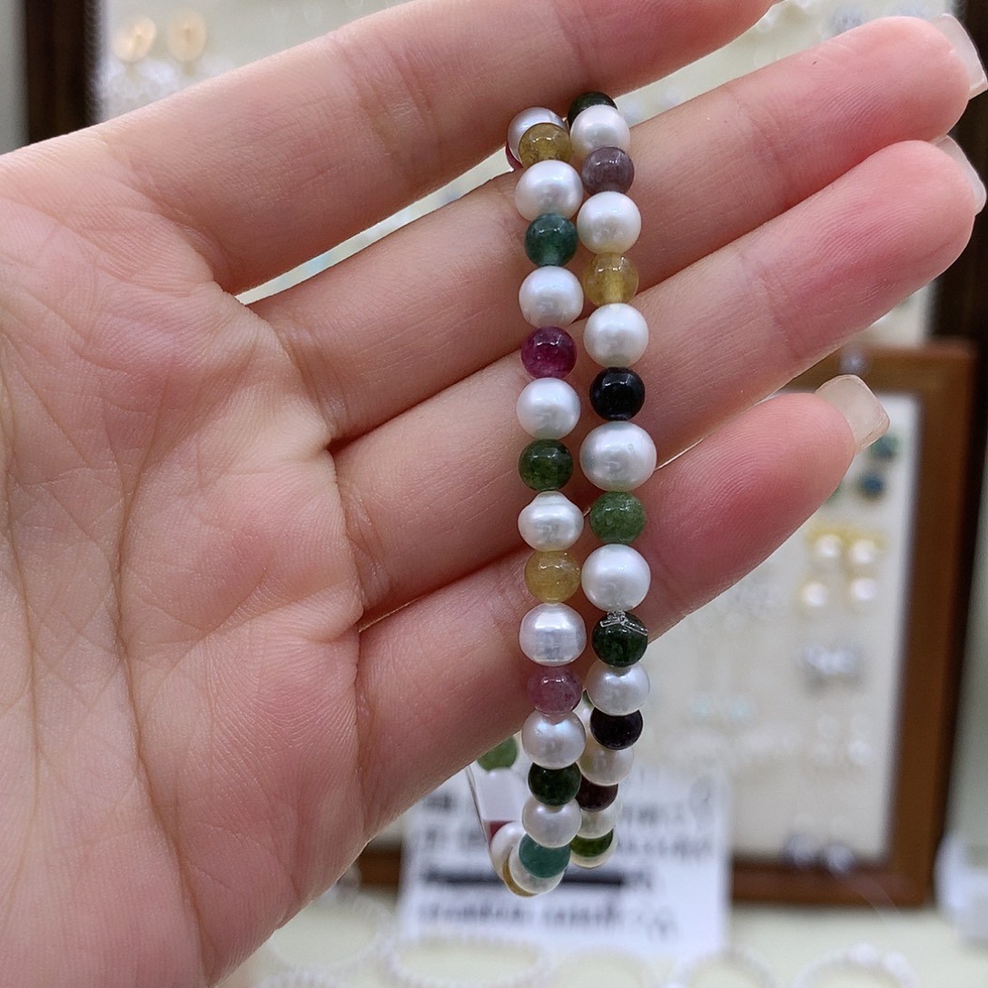 耳饰银S925镶嵌淡水珍珠