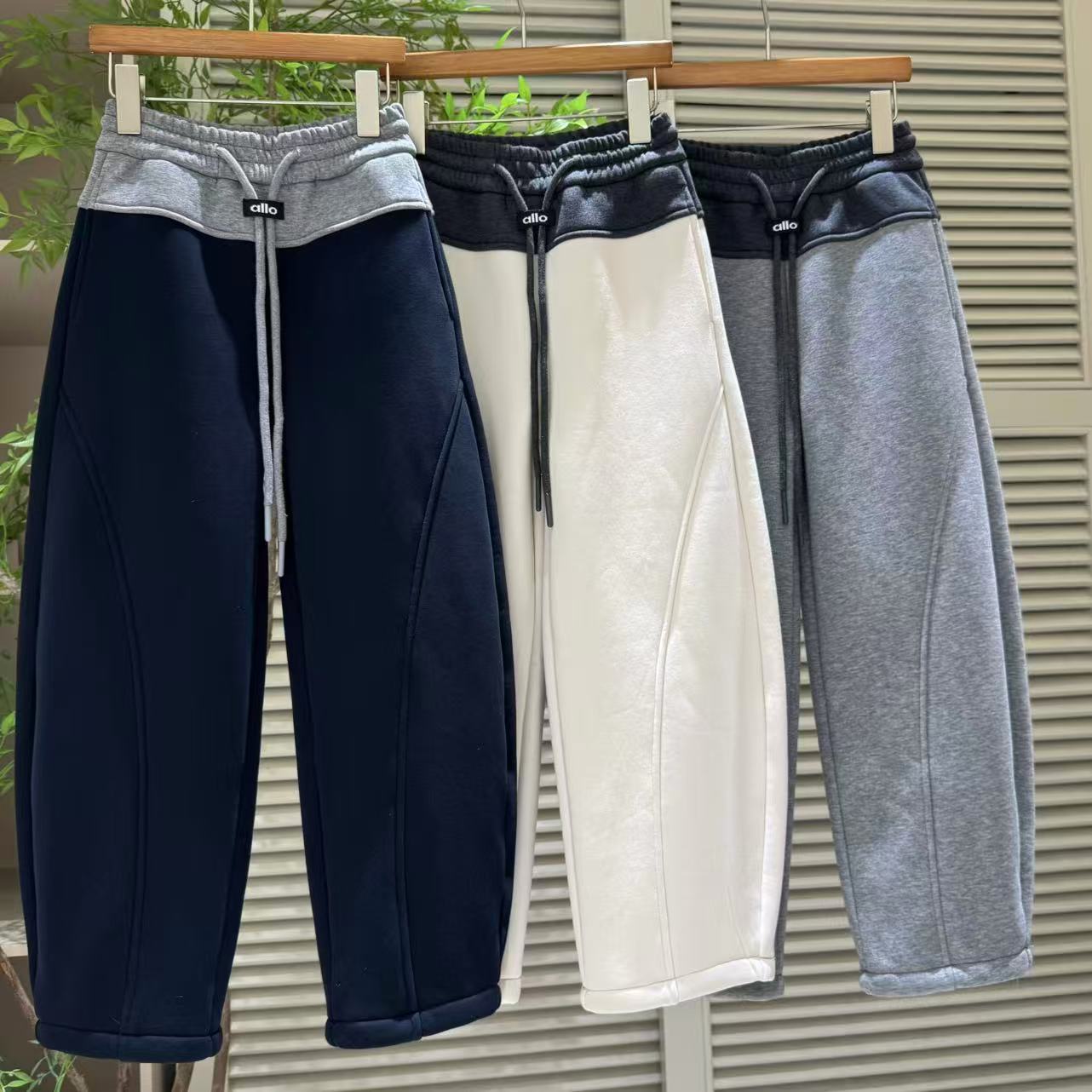 【软糯厚实】女童冬款加绒加厚拼腰运动裤裤型好看Z26133