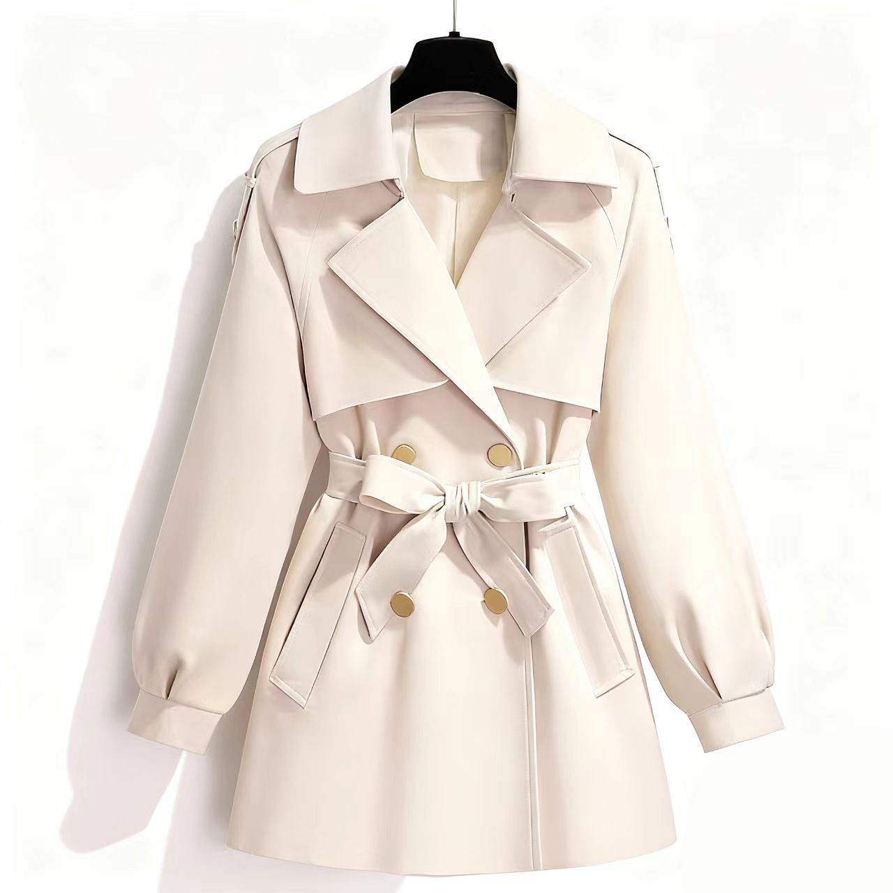 古着vintage秋冬复古风衣厚款中长款棉服毛衣开衫外套长袖中古