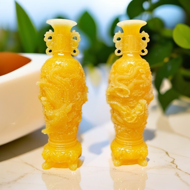 长15高41公分龙凤呈祥花瓶适合家居客厅卧室书房玄关摆放