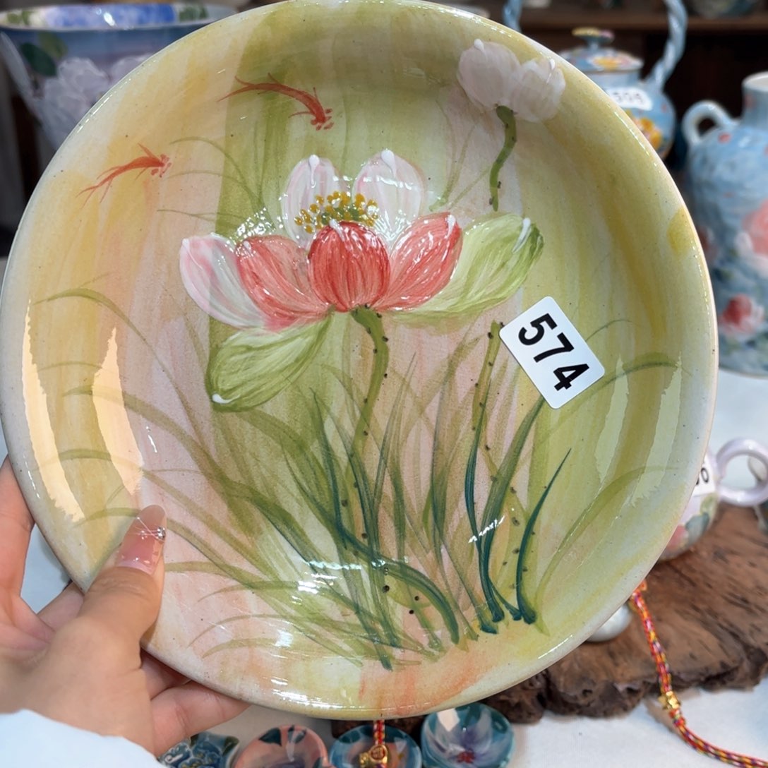 景德镇手绘高温釉下彩陶瓷茶具