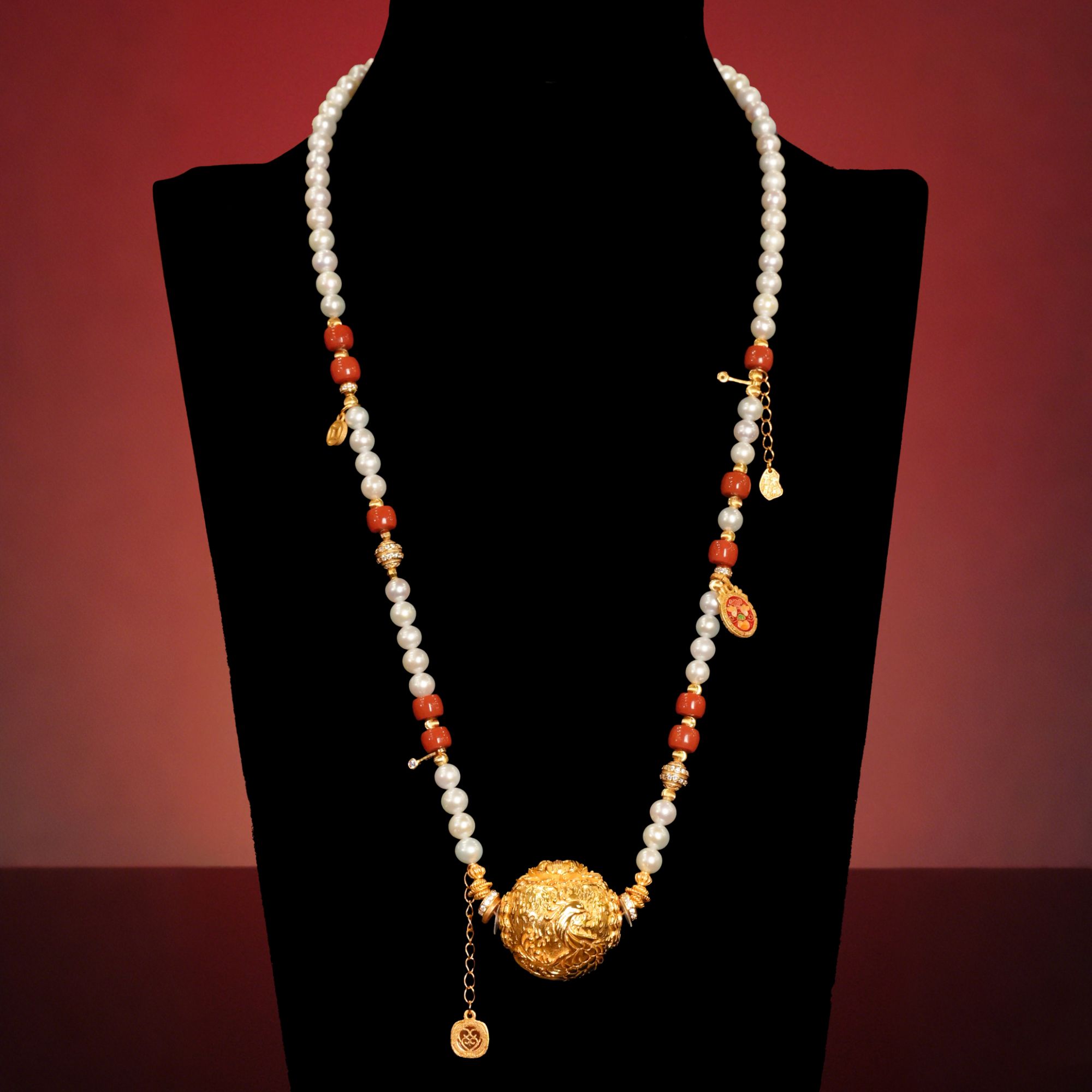 坠链均925银 【凤穿牡丹·凤珠吊坠】贵气独特高级感大气吊坠项链