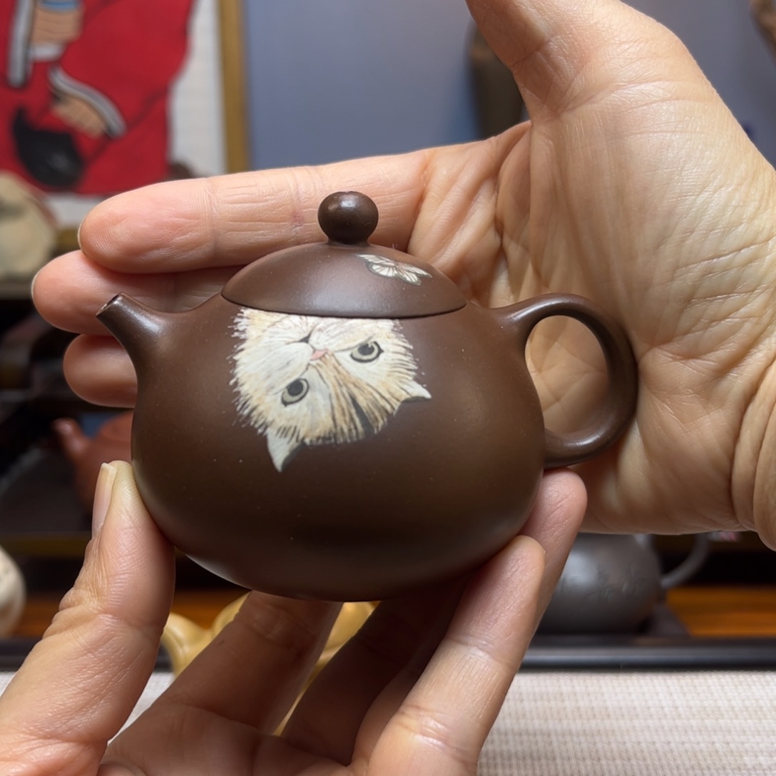 紫砂茶壶可*紫砂茶具半手工制作