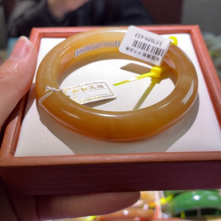 和田玉未镶嵌手镯21 57.58