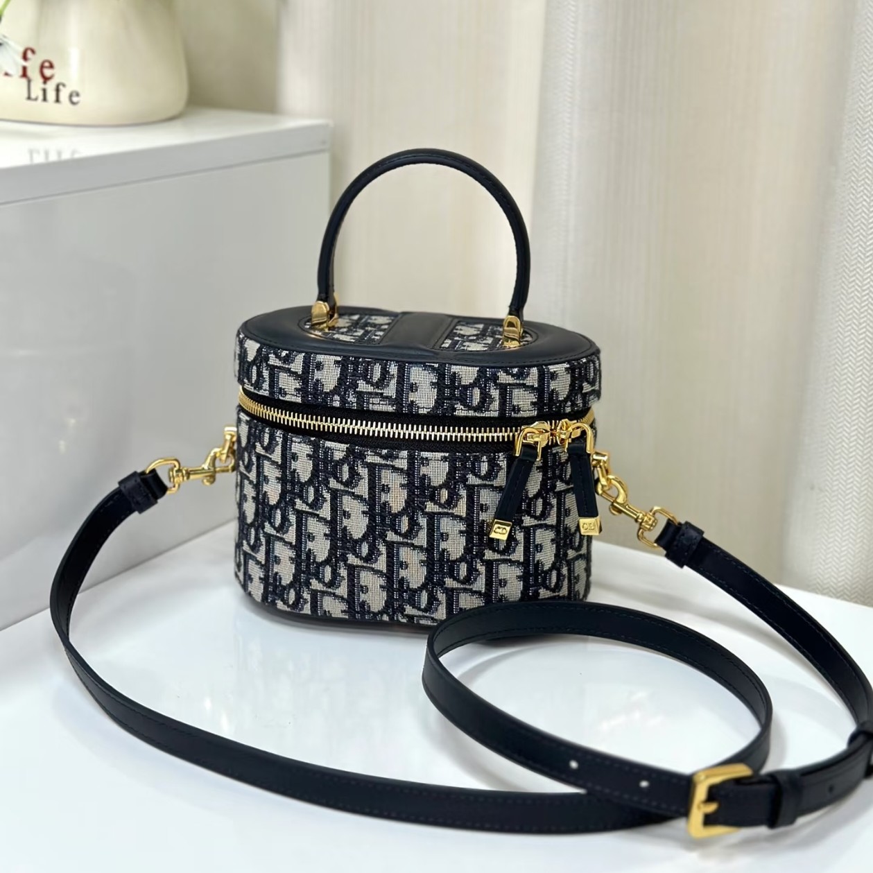 99新 DIOR/迪奥 DIOR老花猪鼻子化妆包 25120087-01