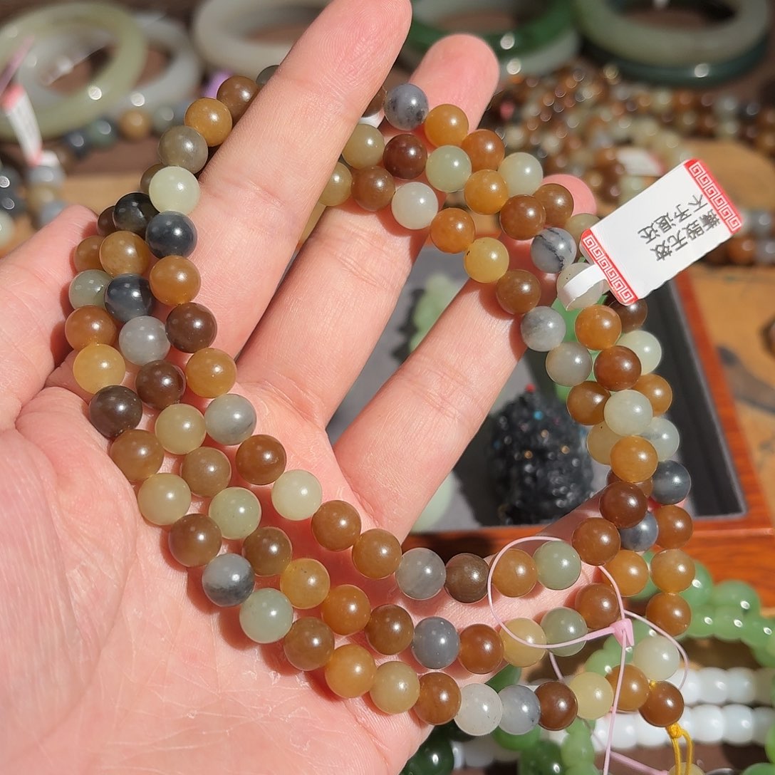 和田玉手串未镶嵌