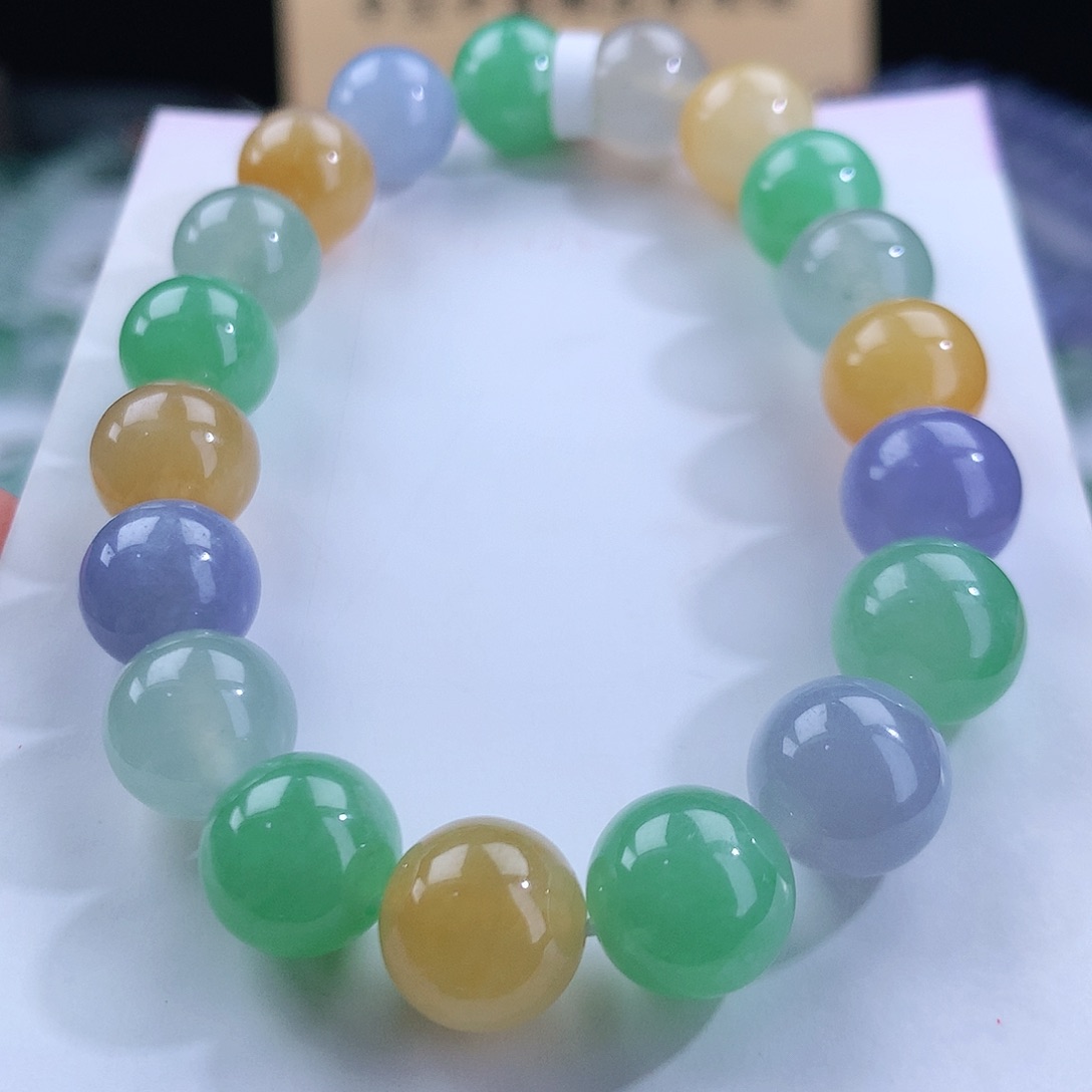 未镶嵌翡翠手链卡10mm