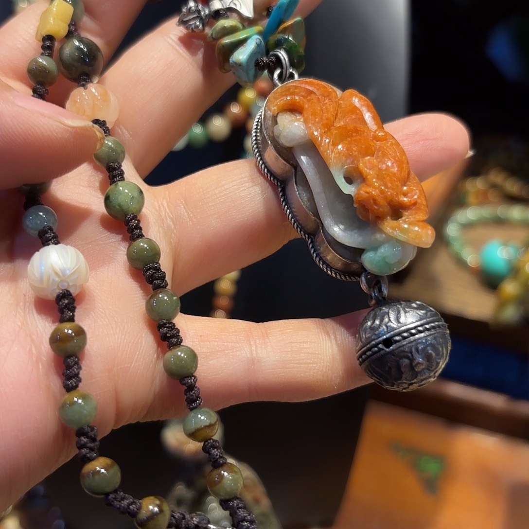 翡翠颈饰未镶嵌原创