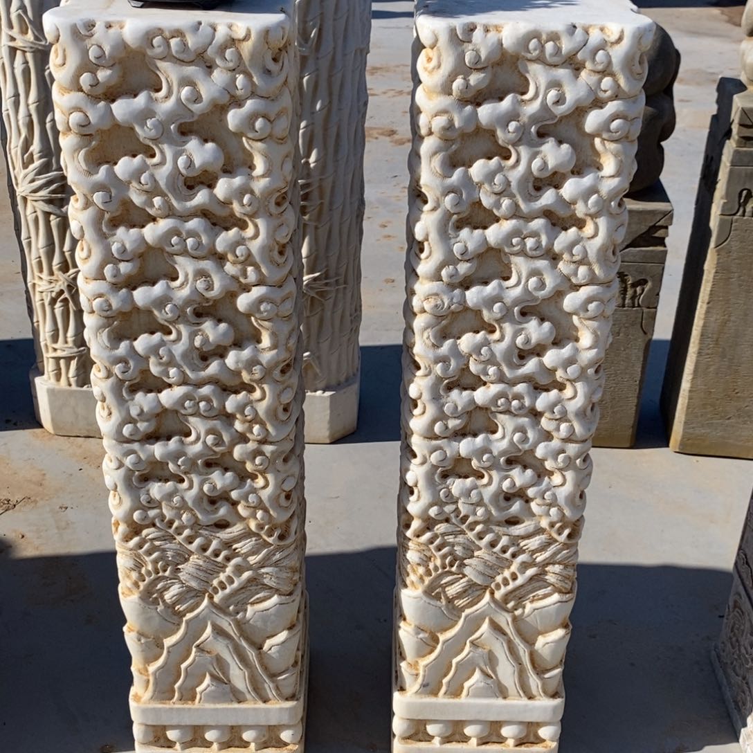 翔***翔石材1米高祥云柱包邮不管卸车