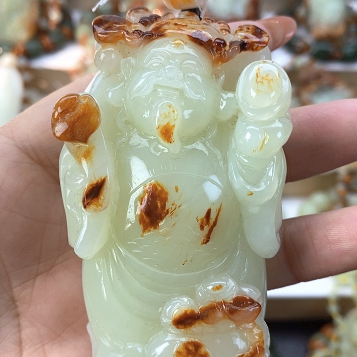 【闪购商品】透闪石质玉把件未镶嵌