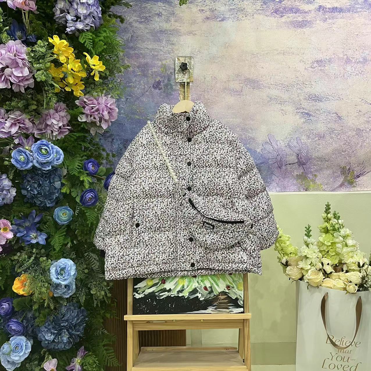 125DA紫花羽绒服2183