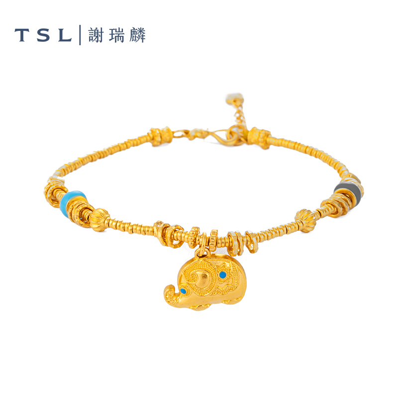 TSL/谢瑞麟【3期免息】吉祥如意手串女款送妈妈送老婆送女友