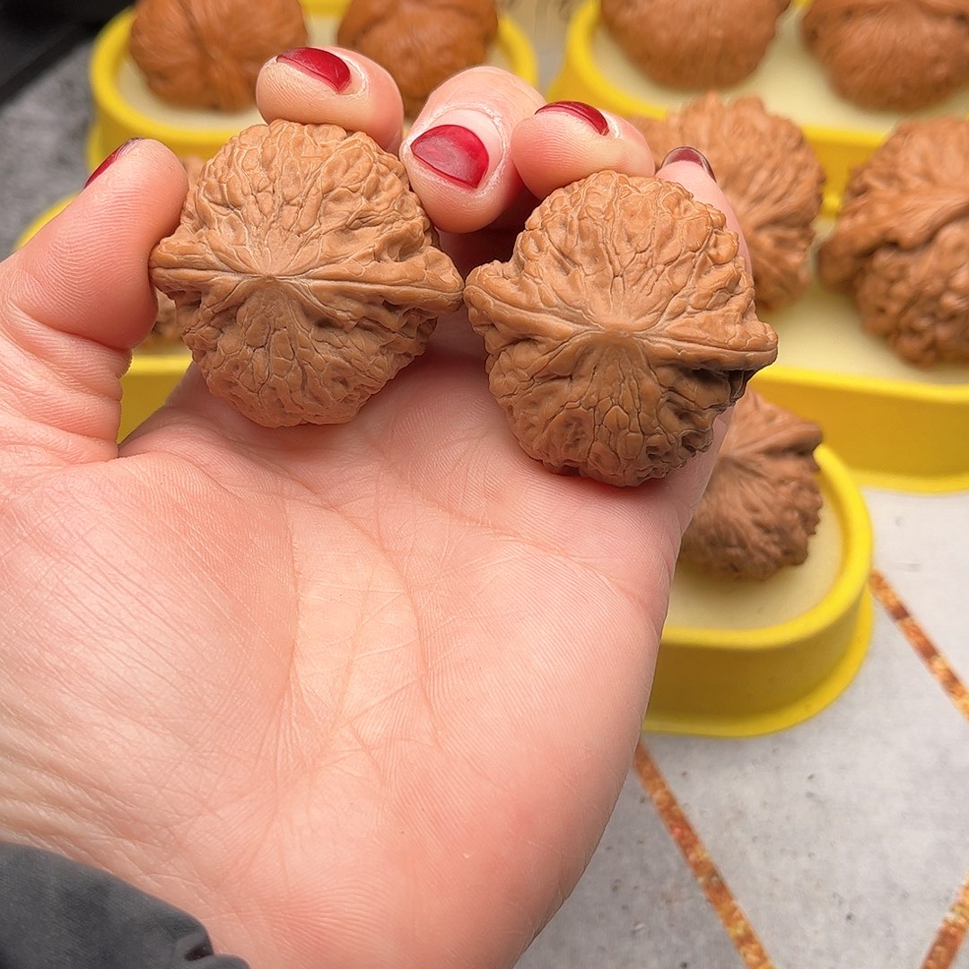 文玩核桃把件铁锤全品40