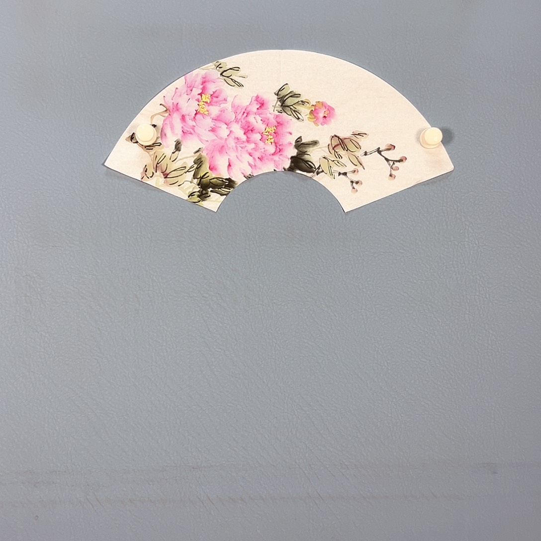 国画494 牡丹之花之叶的颜色与叶相似