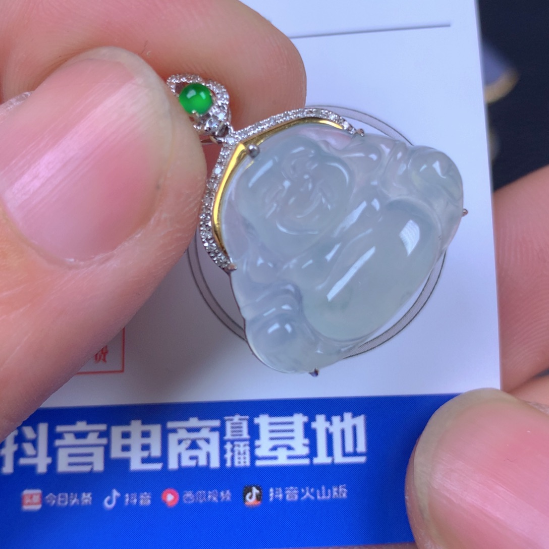 【闪购商品】翡翠颈饰18K金镶嵌翡翠