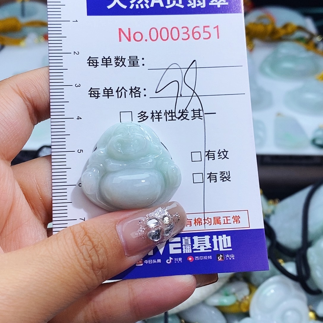 翡翠未镶嵌颈饰3651