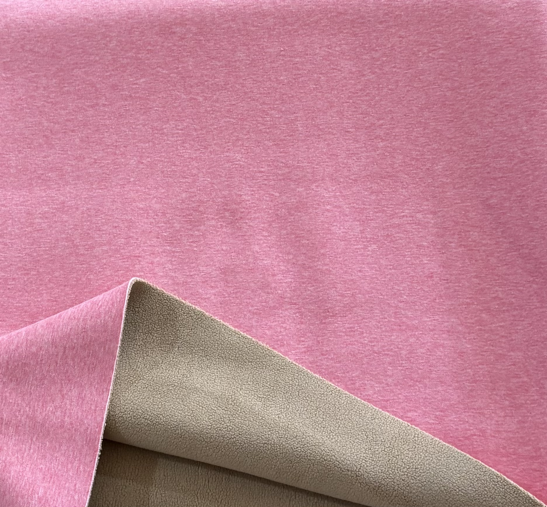 粉色加厚棉面奥粒绒面料两米（2号）
