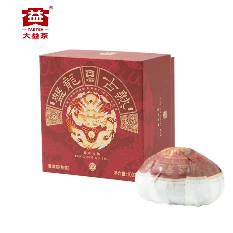 大益【昆明仓】2024年2401批盘龙古树熟茶100g沱 高山古树 勐海茶厂