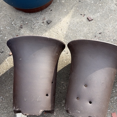 紫砂宜兴紫砂18+18素面兰花盆