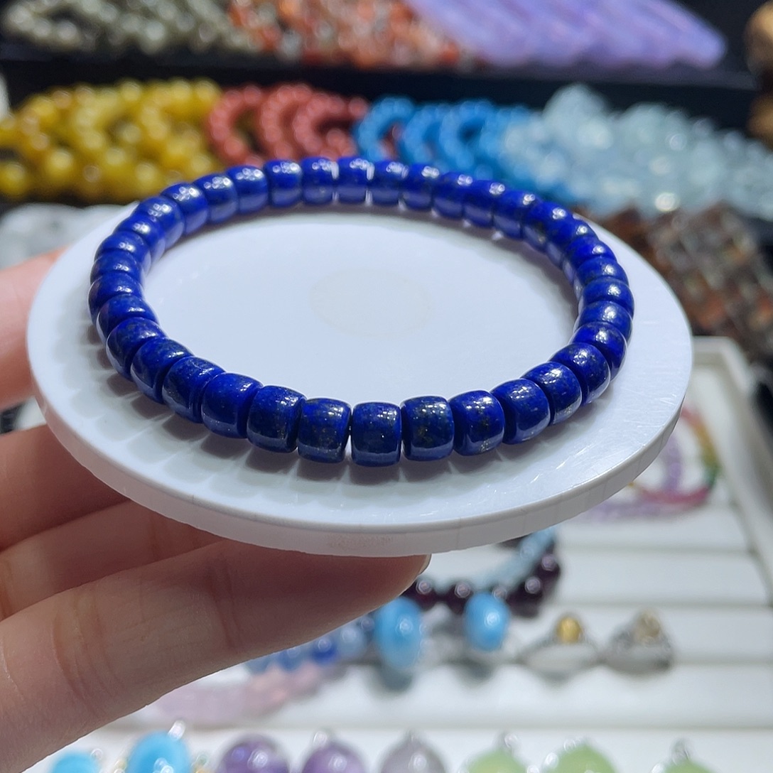 水晶手链未镶嵌青金直切98元