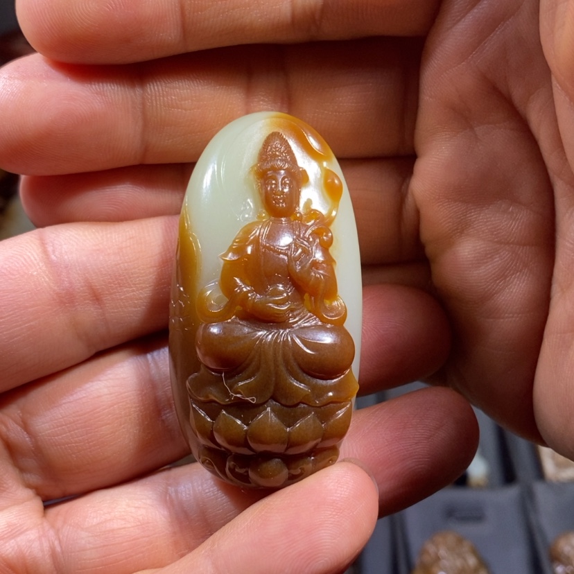 【闪购商品】和田玉牌子未镶嵌M*观音