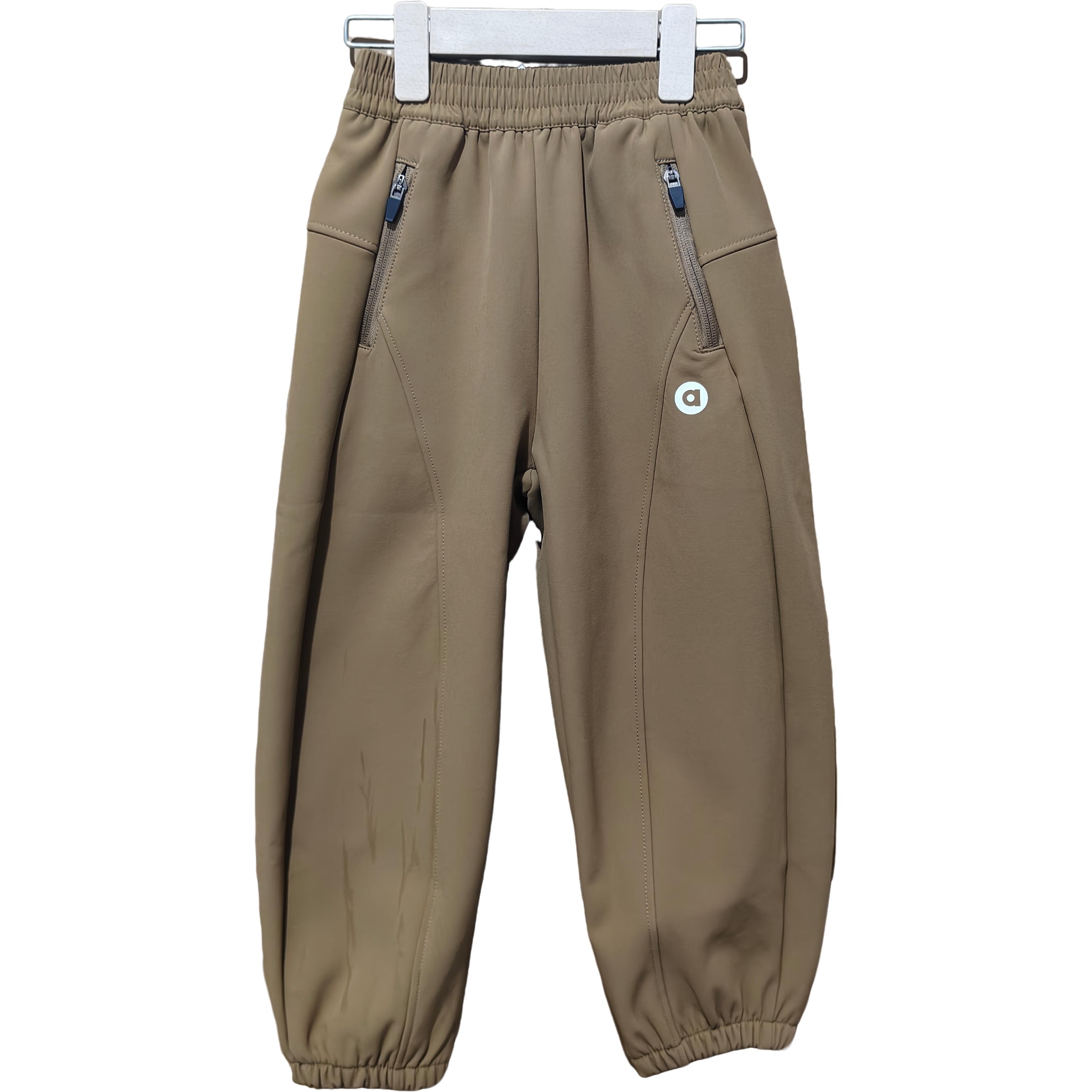  【海涛大叔】 25秋冬儿童MPP字母标拉链一体绒防风软壳裤