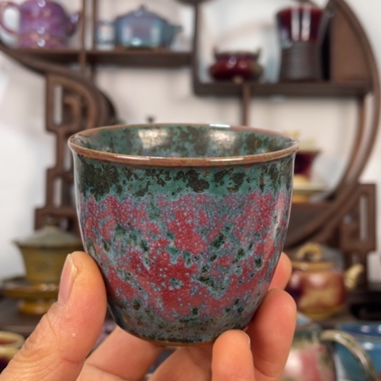 茶盏照*爸神垕钧瓷茶器