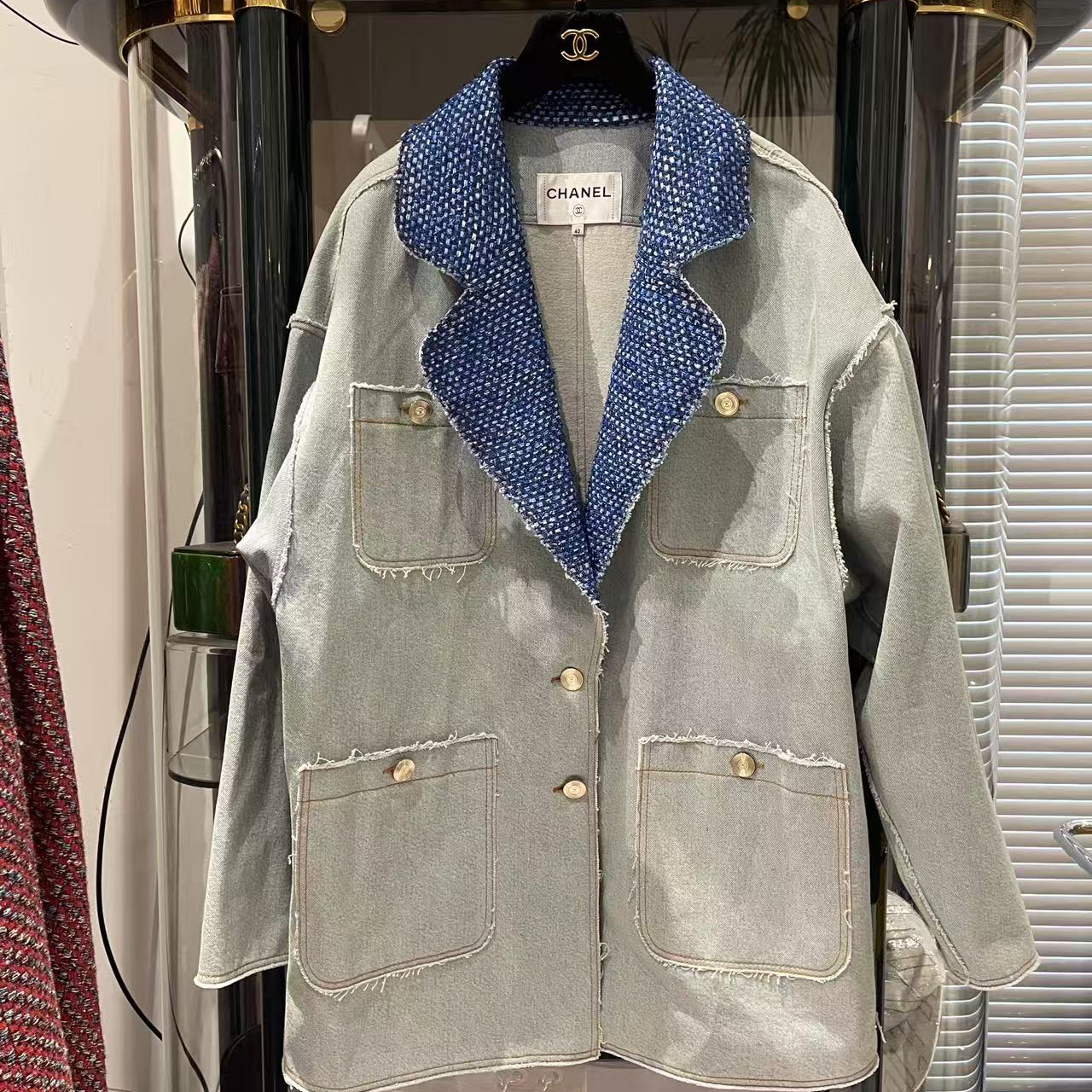 95新 Chanel/香奈儿 20春夏 牛仔四口袋 外套40码