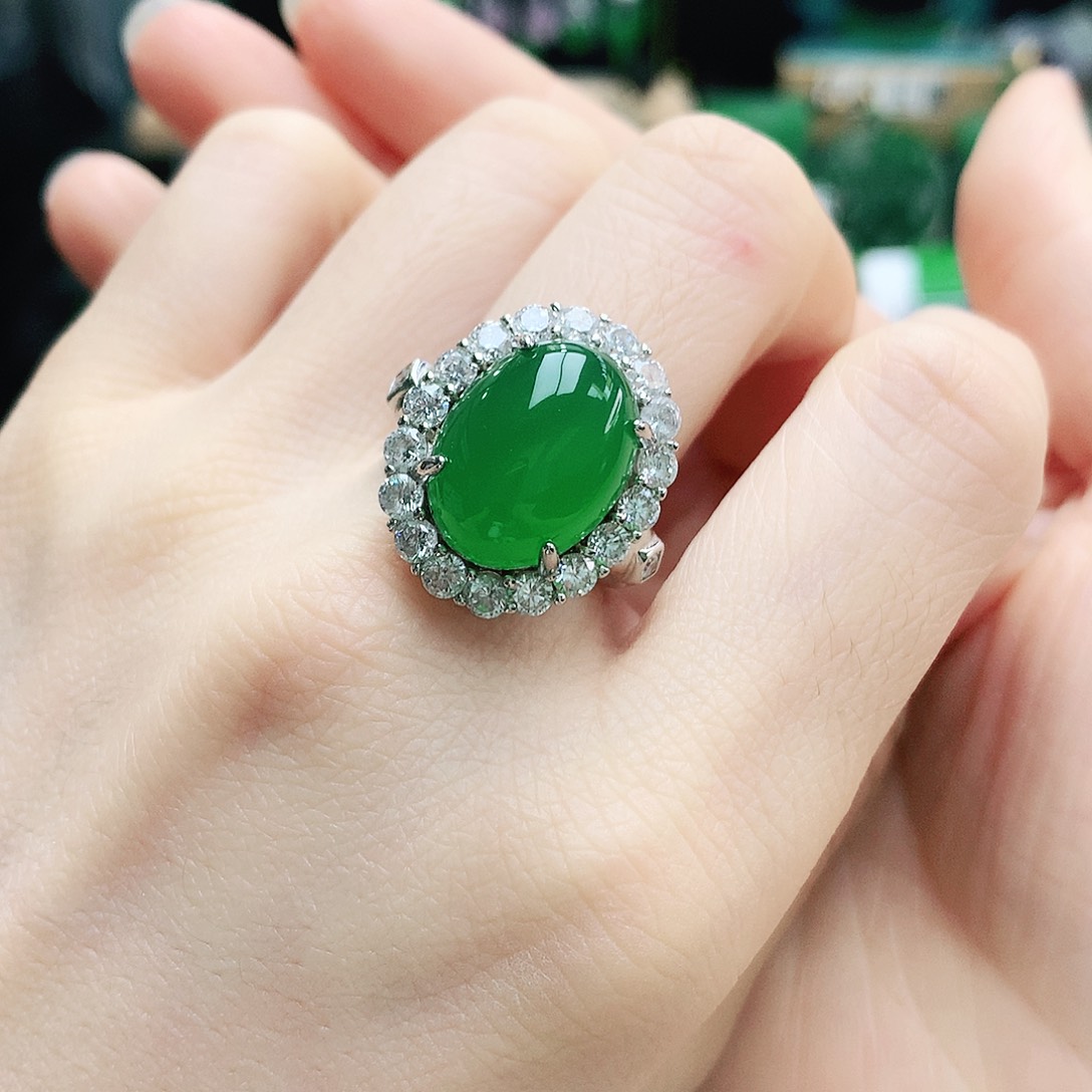 玛瑙/玉髓银S925镶嵌戒指