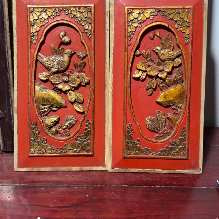 开***，木木雕工艺品摆件