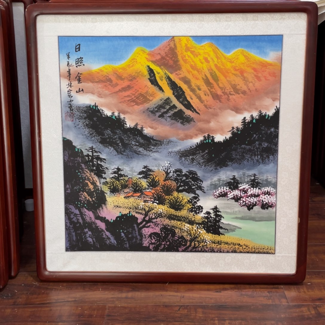 国画带框尺寸63*63厘米