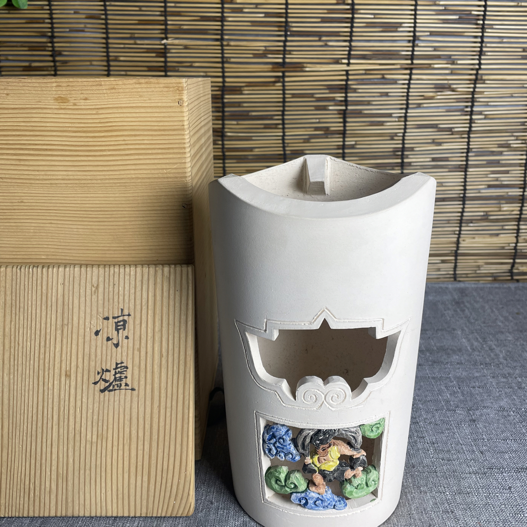 妙見手作·茶事灵韵】白泥凉炉 神趣造像藏烟火