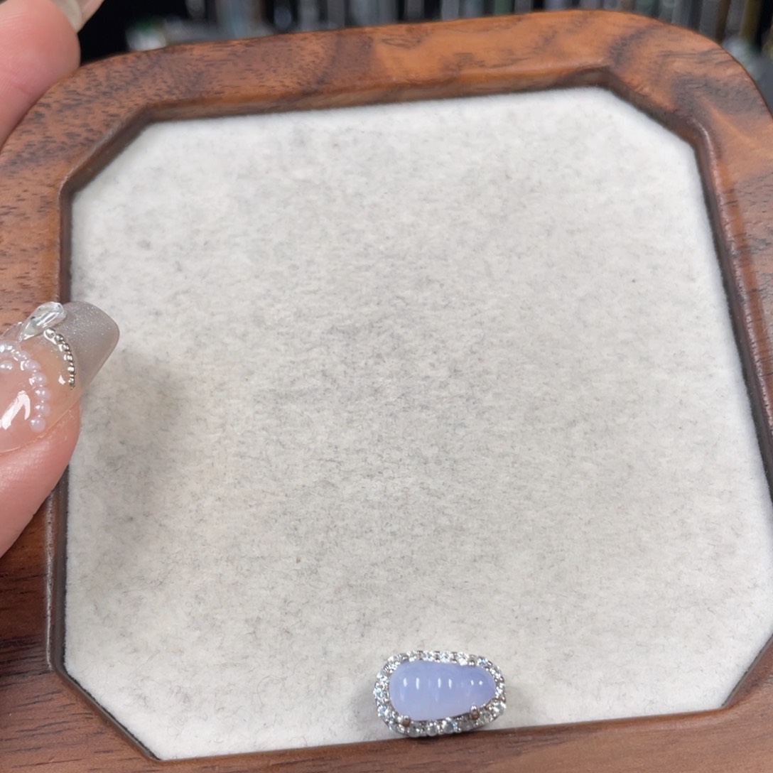 翡翠吊坠(不含链)银S925镶嵌?****e25558