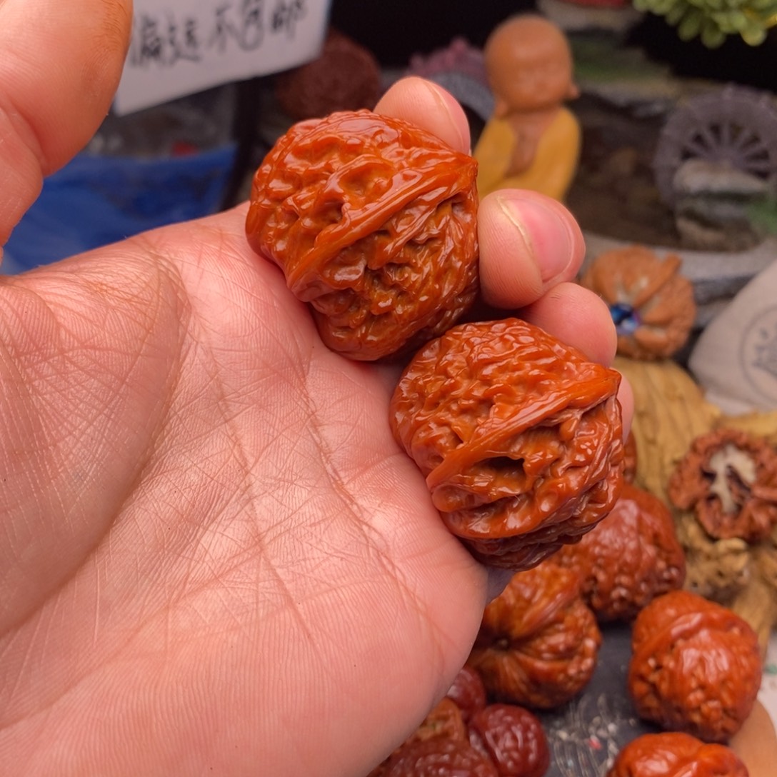 阿***飞把件文玩核桃灯笼