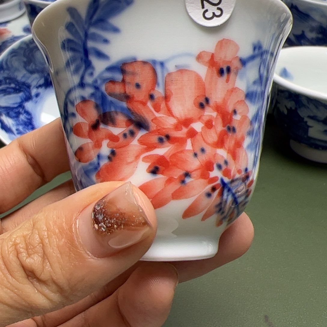 杯沙沙手工手绘茶具223