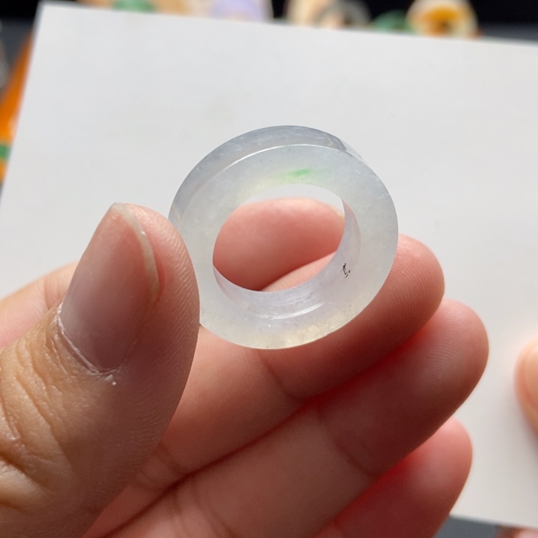 定制翡翠戒圈13-15号未镶嵌