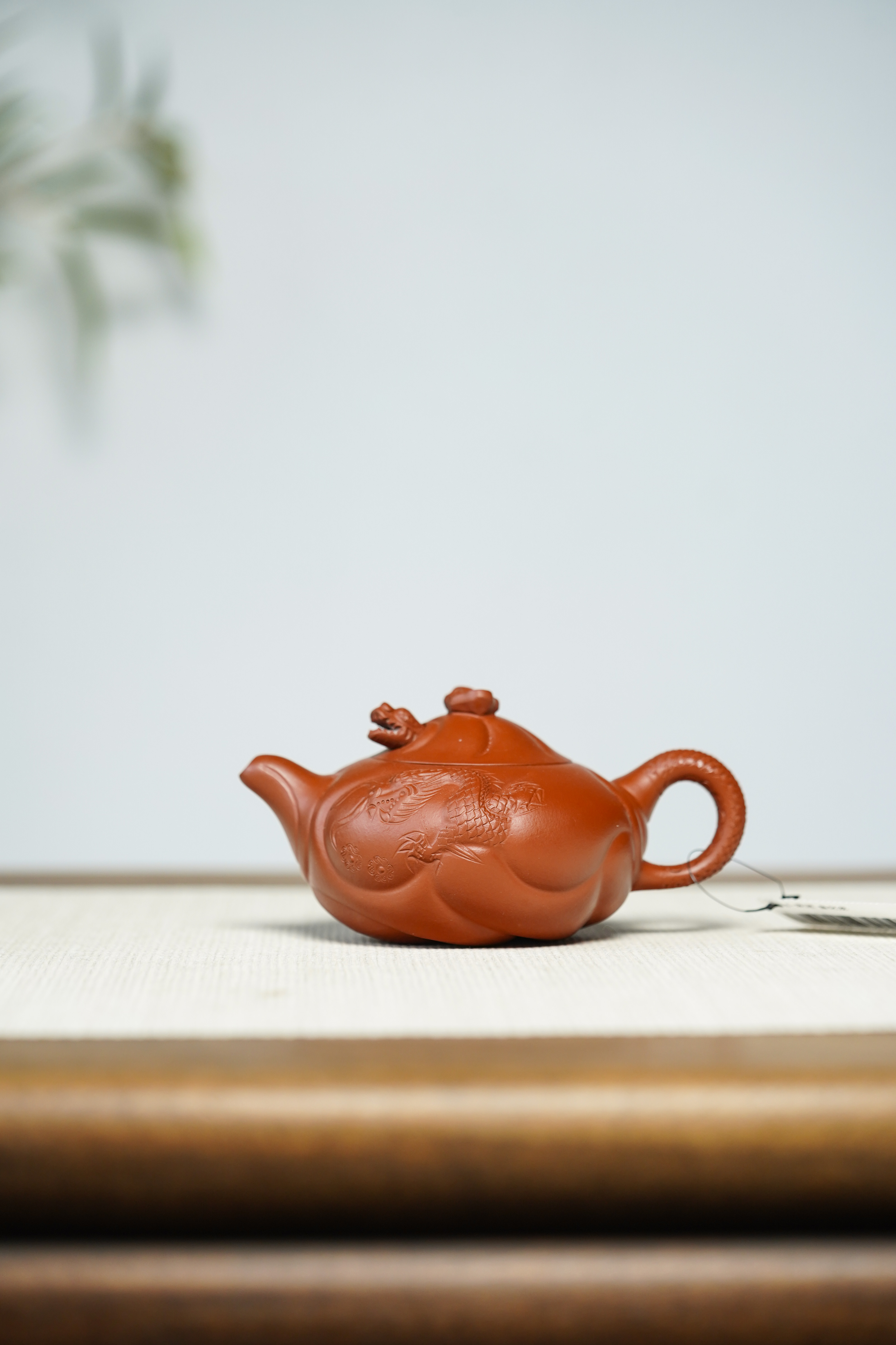 62号朱泥鱼化龙壶